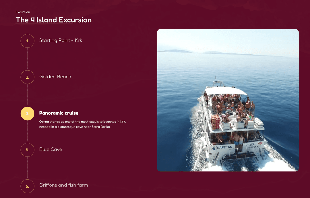 Krk Boat Tours Flowchart