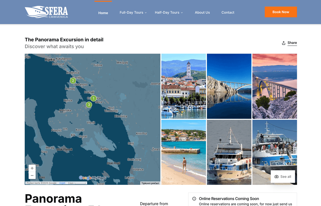 Sfera Crikvenica Panorama Excurision Google My Map